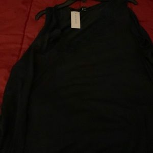 Lane Bryant short sleeve blouse navy blue